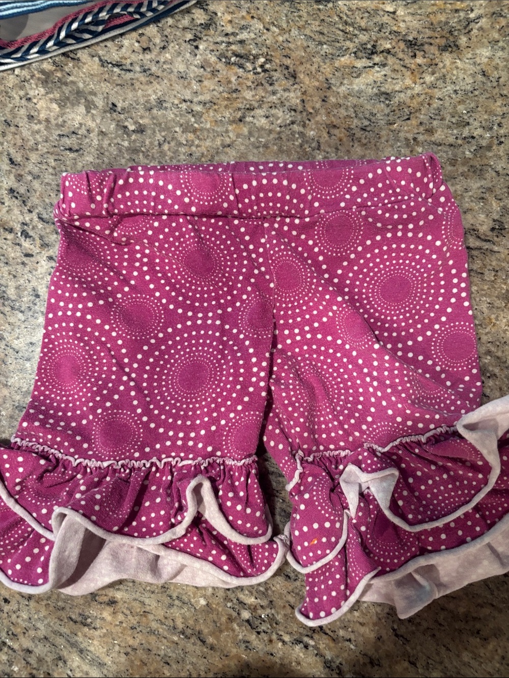 K Pea pink ruffle shorts 3t